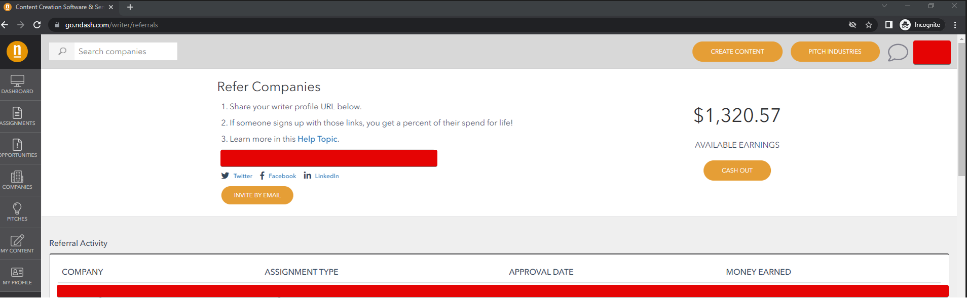 New Feature Vanity URLs for Freelance Writers